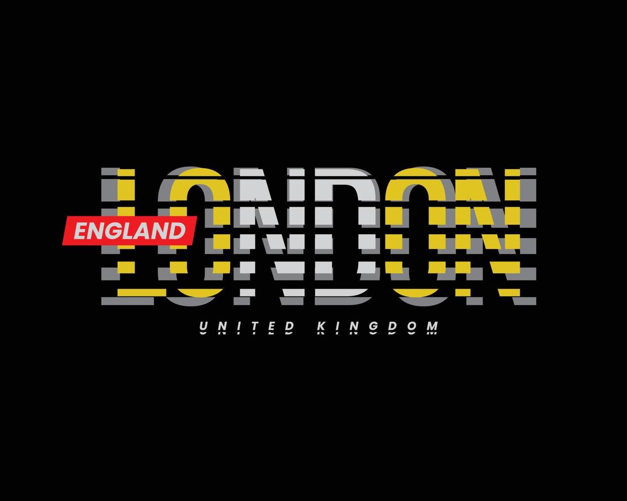London illustration typography. perfect for t shirt design vector