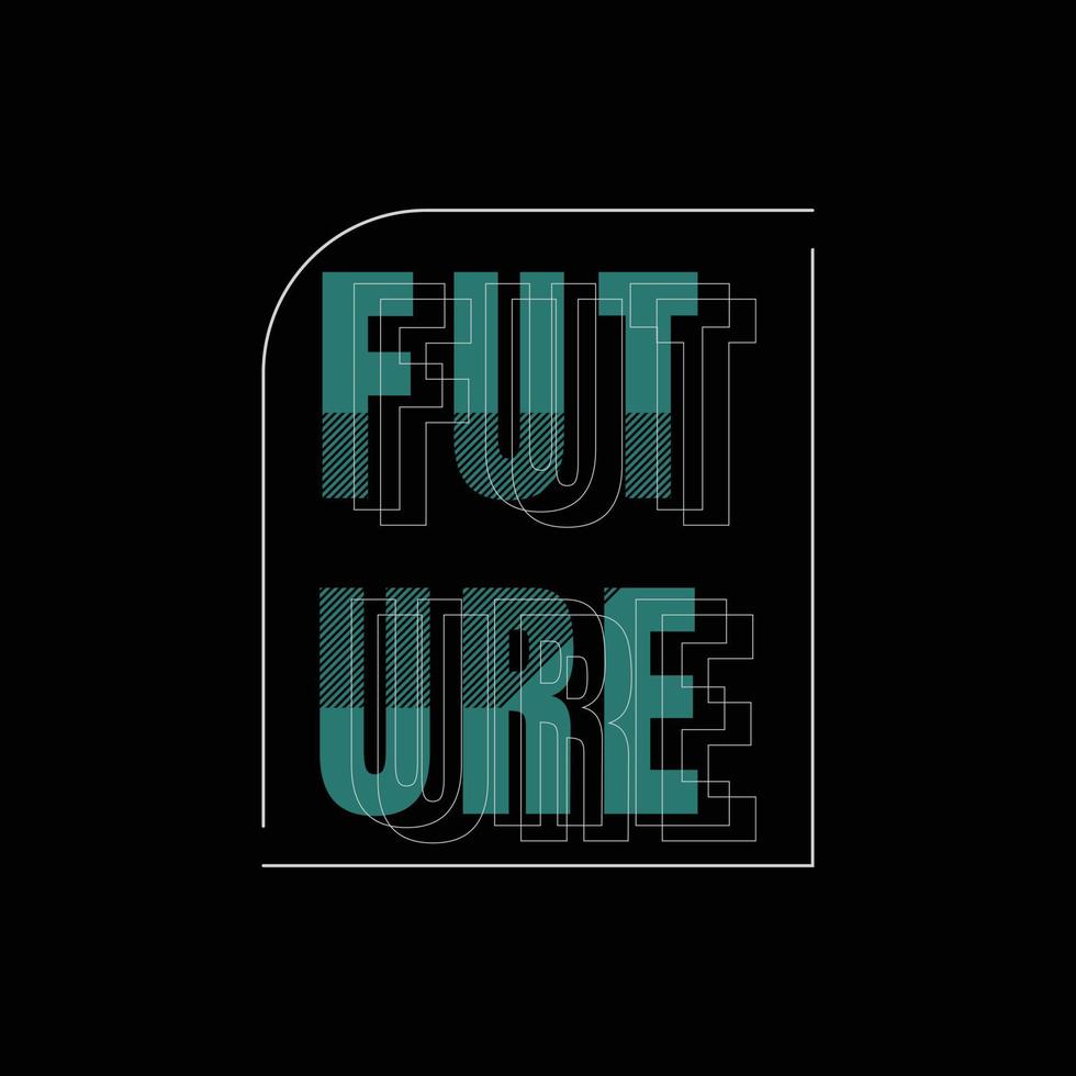 Future t-shirt and apparel design vector