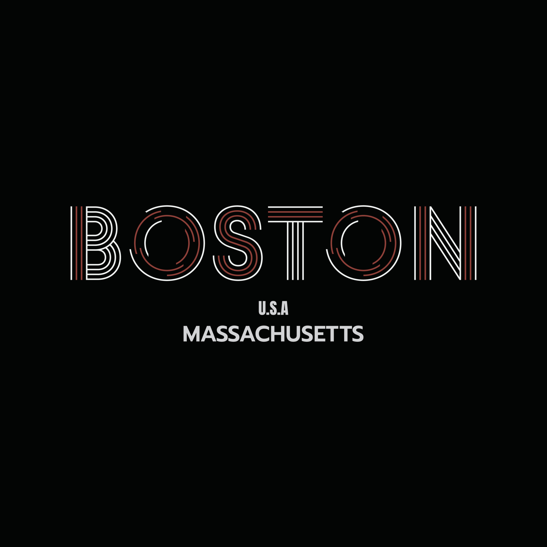 Boston tshirt and apparel design 9495450 Vector Art at Vecteezy