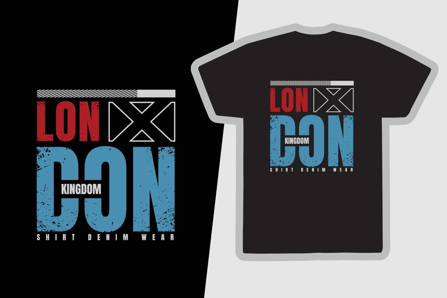 diseño de camisetas y prendas de Londres vector