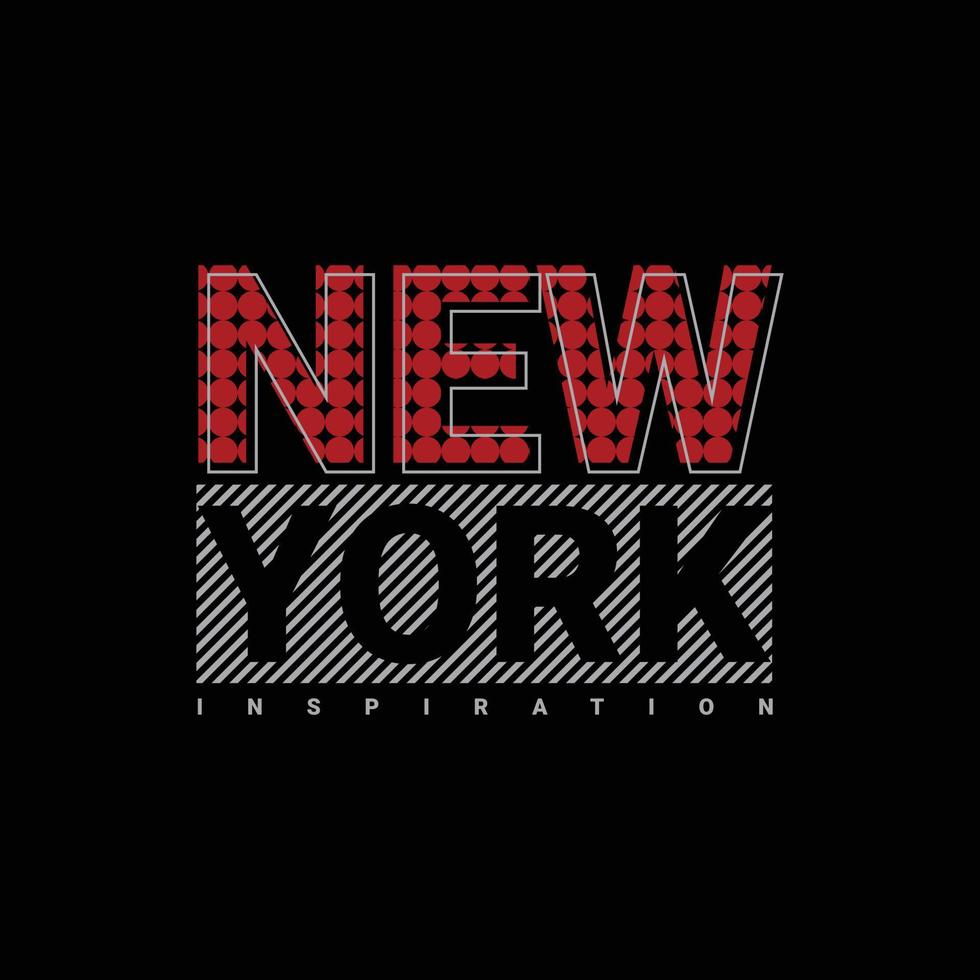 diseño de camisetas y prendas de vestir de nueva york vector