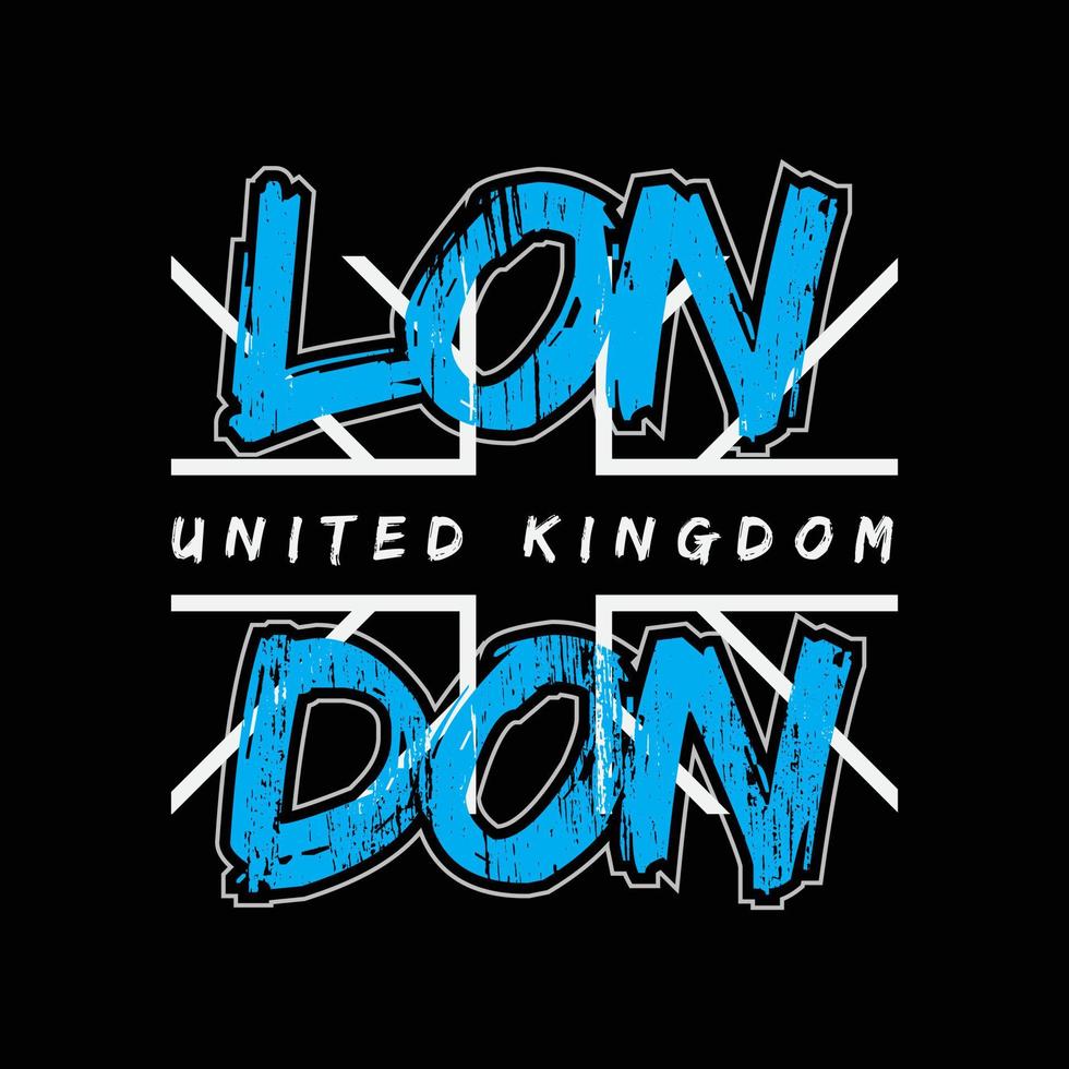 London typography vector t shirt design