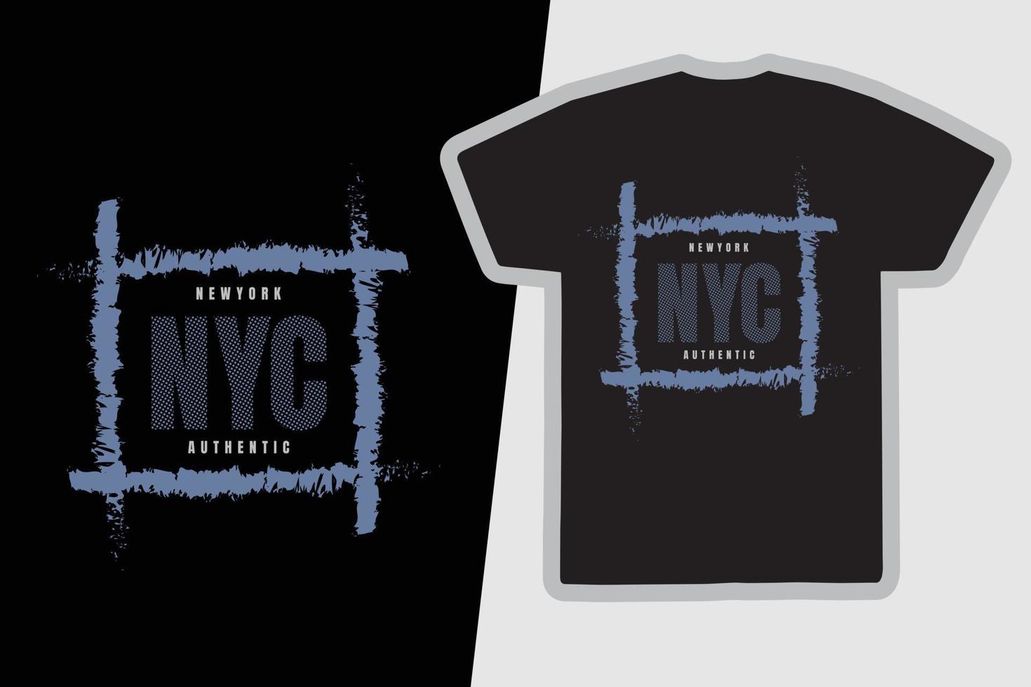 diseño de camisetas y prendas de vestir de nueva york brooklyn vector