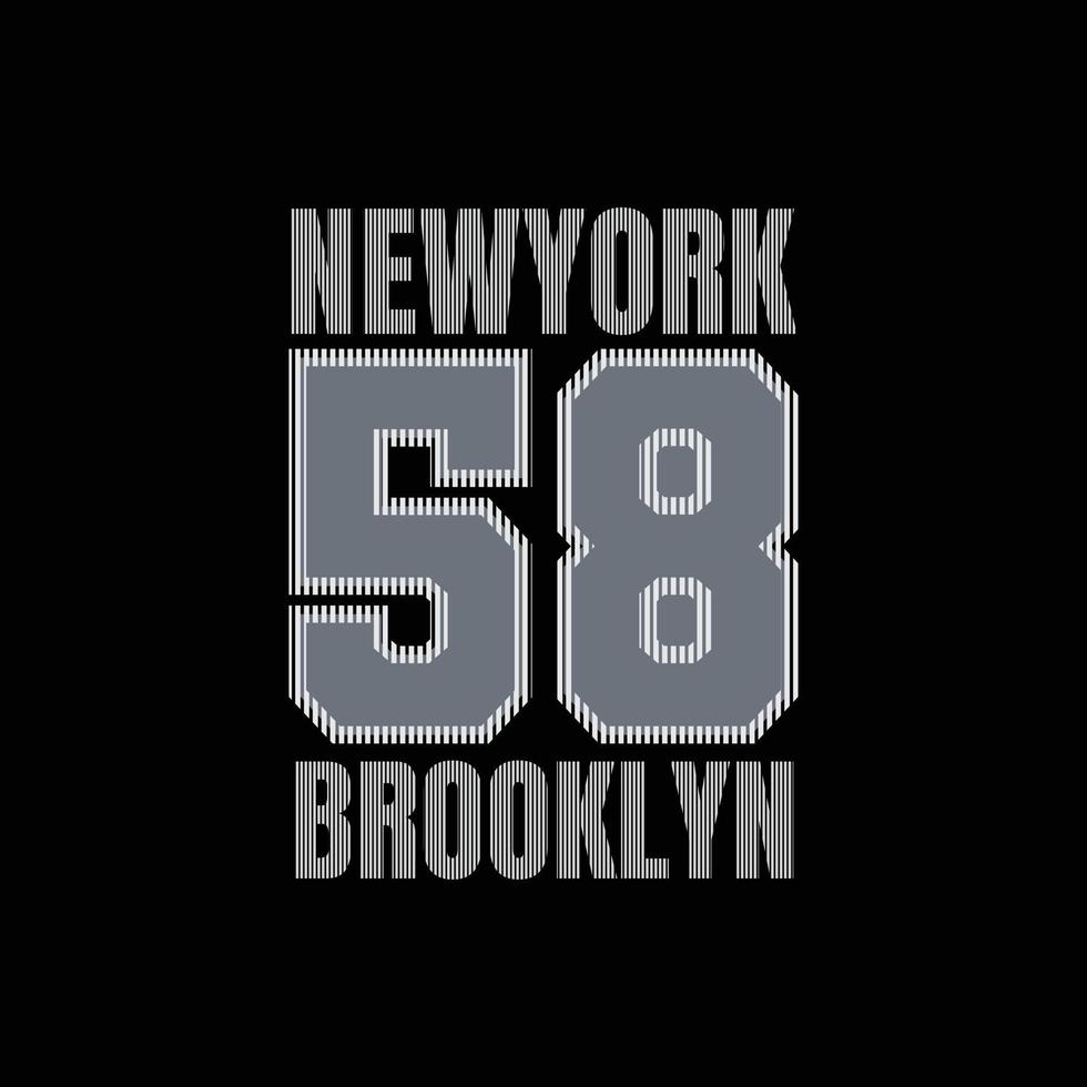 New york Brooklyn typography vector t shirt design