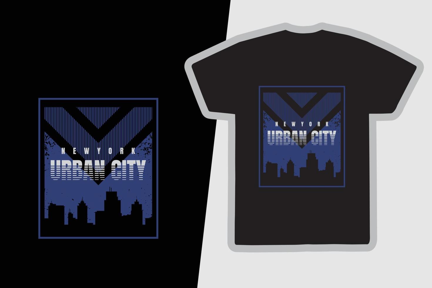 diseño de camisetas y prendas urbanas de nueva york vector