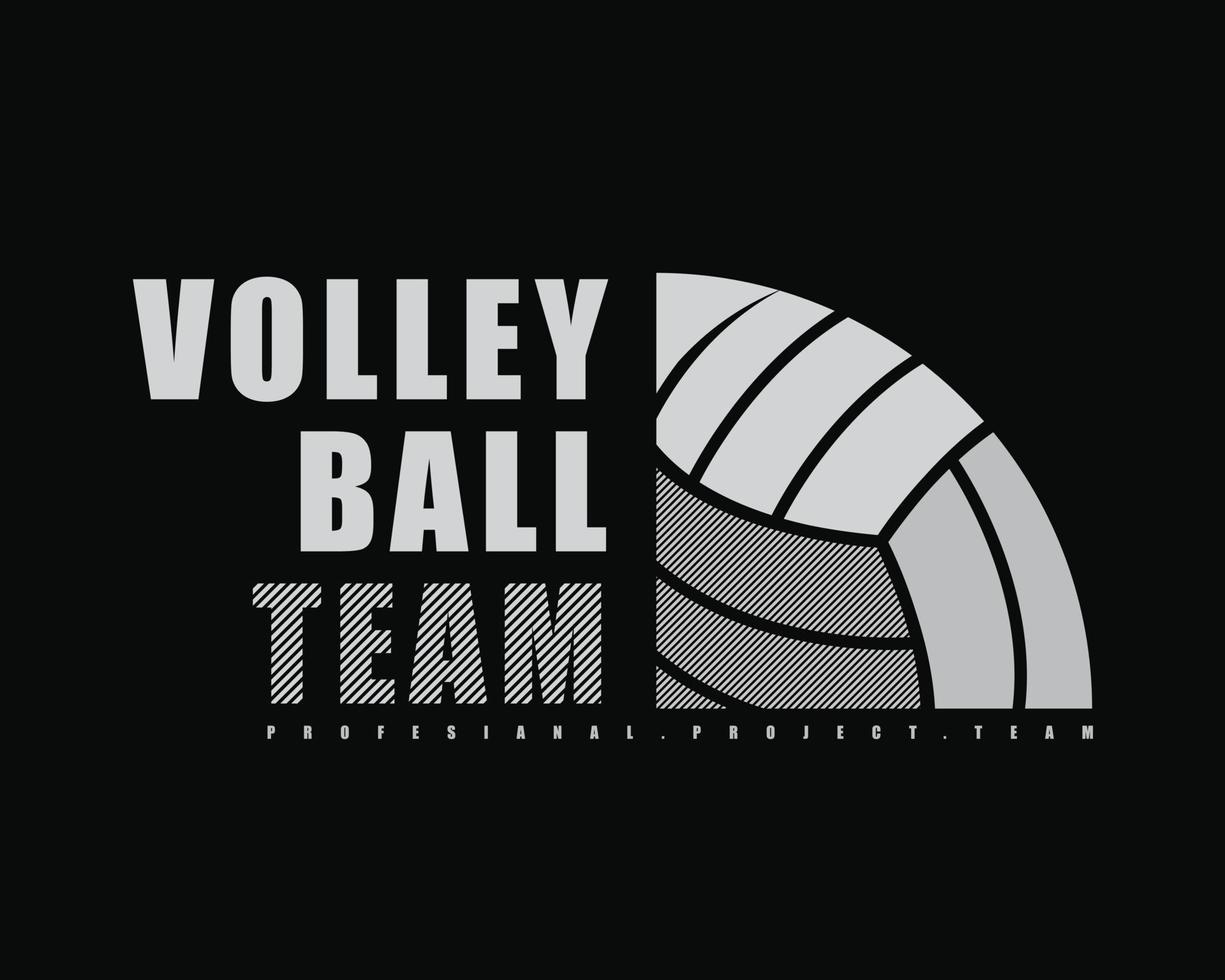 tipografía de ilustración de voleibol. perfecto para el diseño de camisetas vector