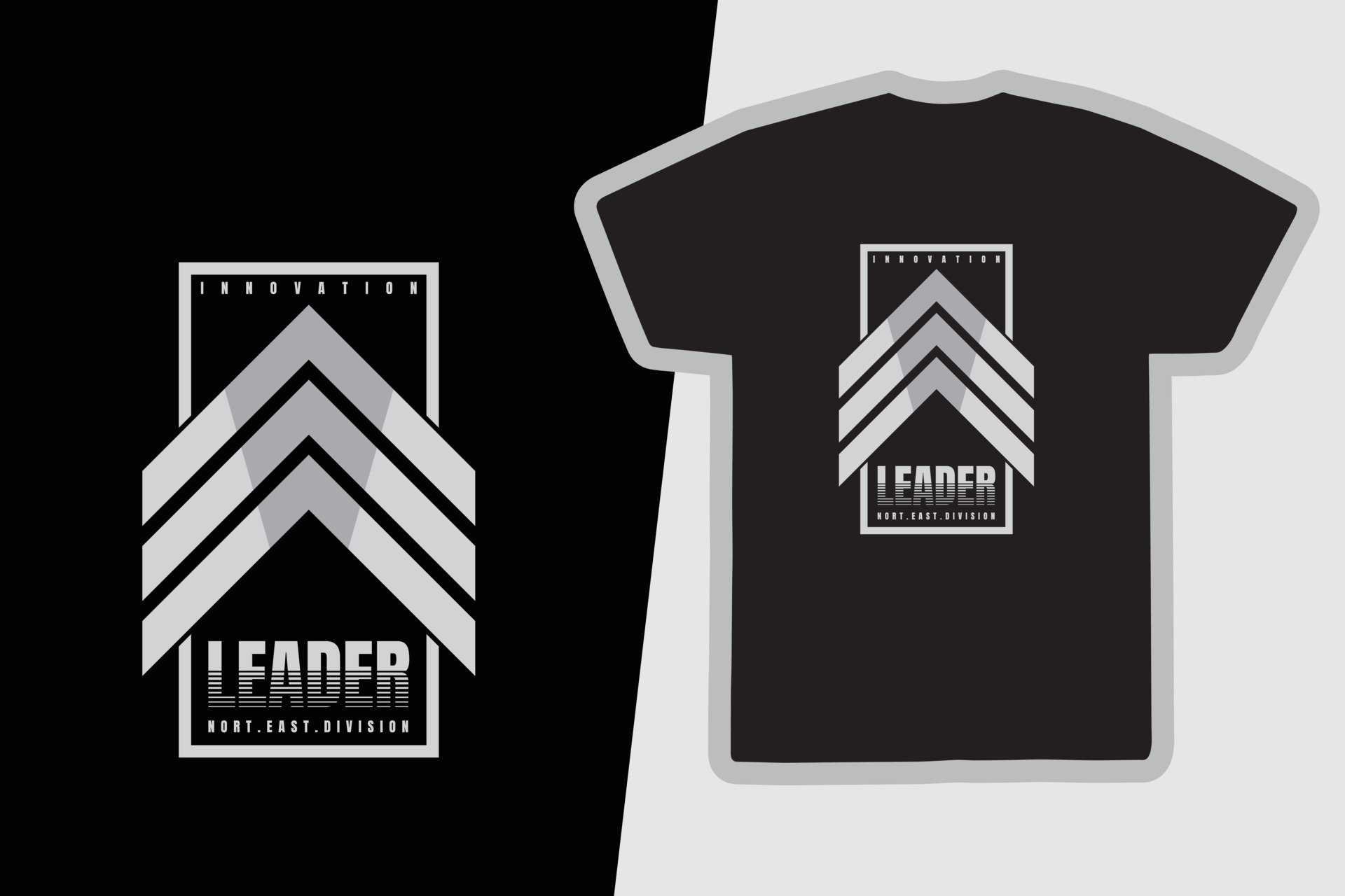 Leader typography slogan for print t shirt design 9495784 Vector Art at ...