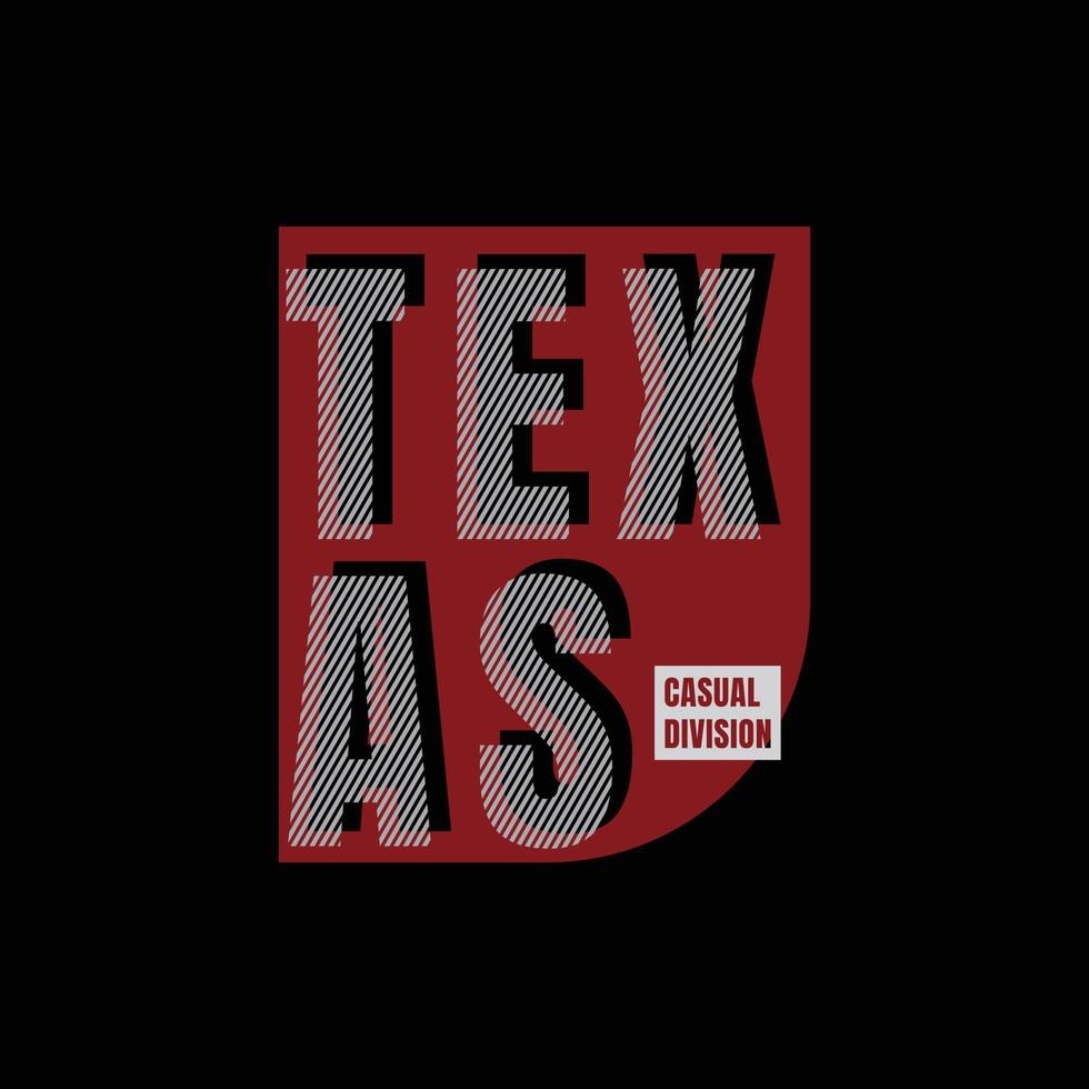 diseño de camisetas y prendas de vestir de Texas vector