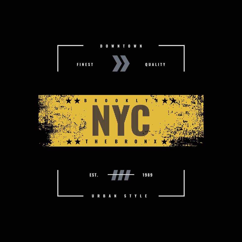 New york city typography vector t shirt design