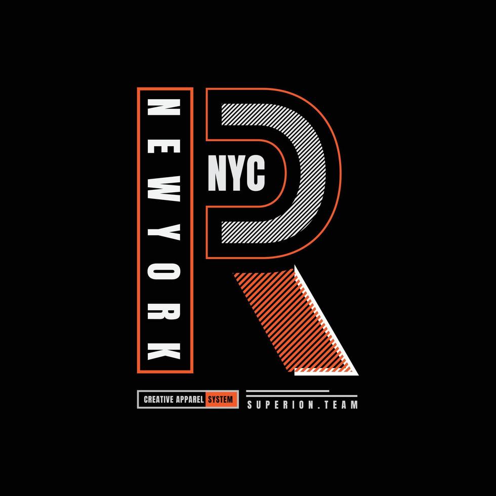 diseño de camisetas y prendas urbanas de nueva york vector