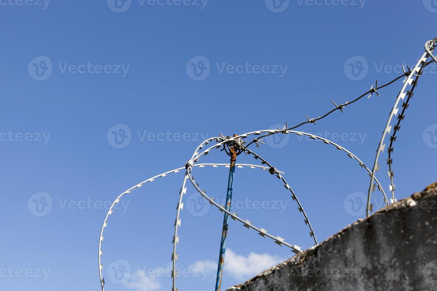 fence andbed, close up photo