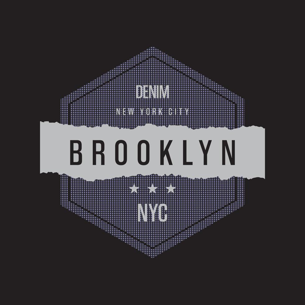 Brooklyn t-shirt and apparel design vector