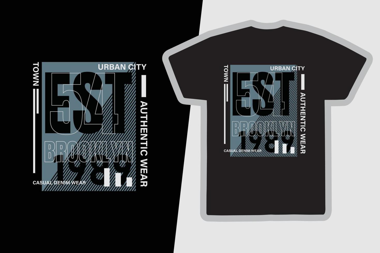 Brooklyn t-shirt and apparel design vector