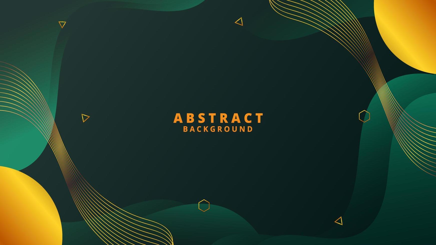 Abstract Green Luxury Wave Background vector