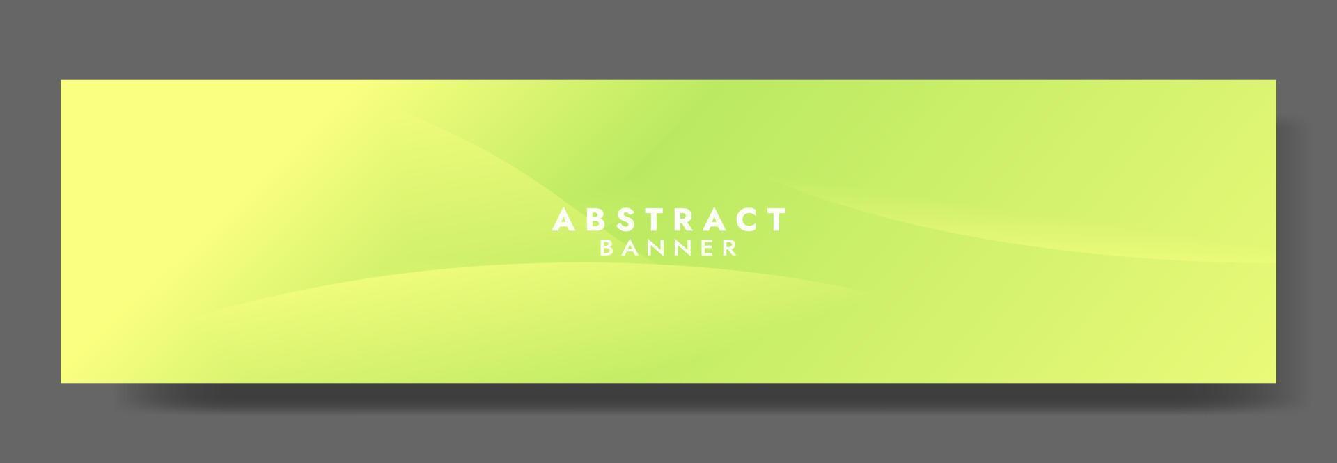 Abstract Green Fluid Wave Banner Template vector