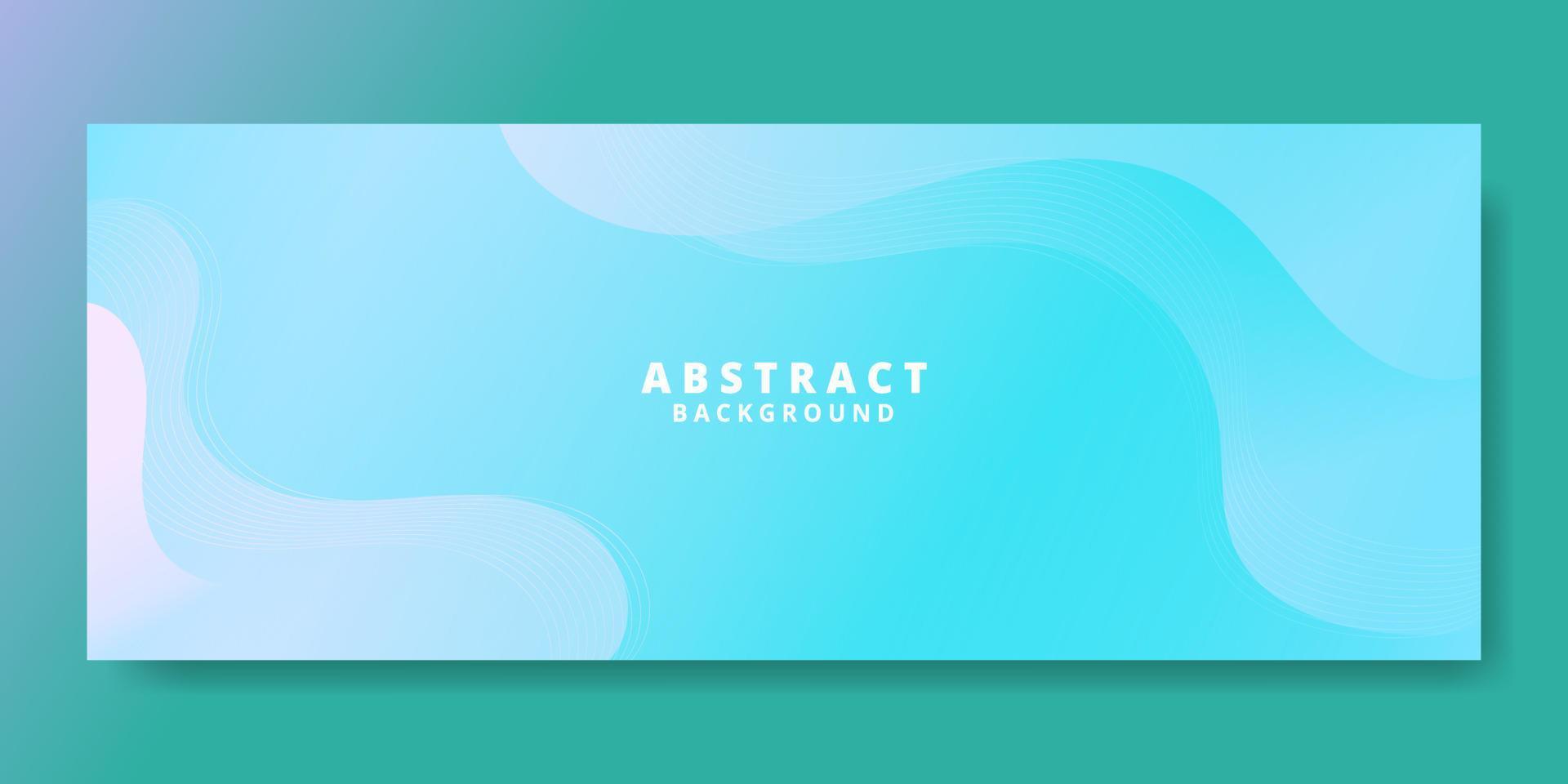 Abstract Blue Fluid Wave Banner Template vector