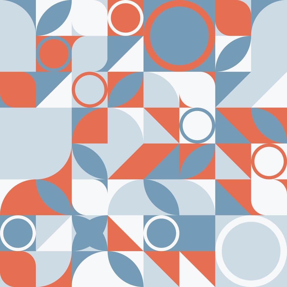 Neo geo seamless pattern with colorful geometric shapes and simple geometrical figures. vector