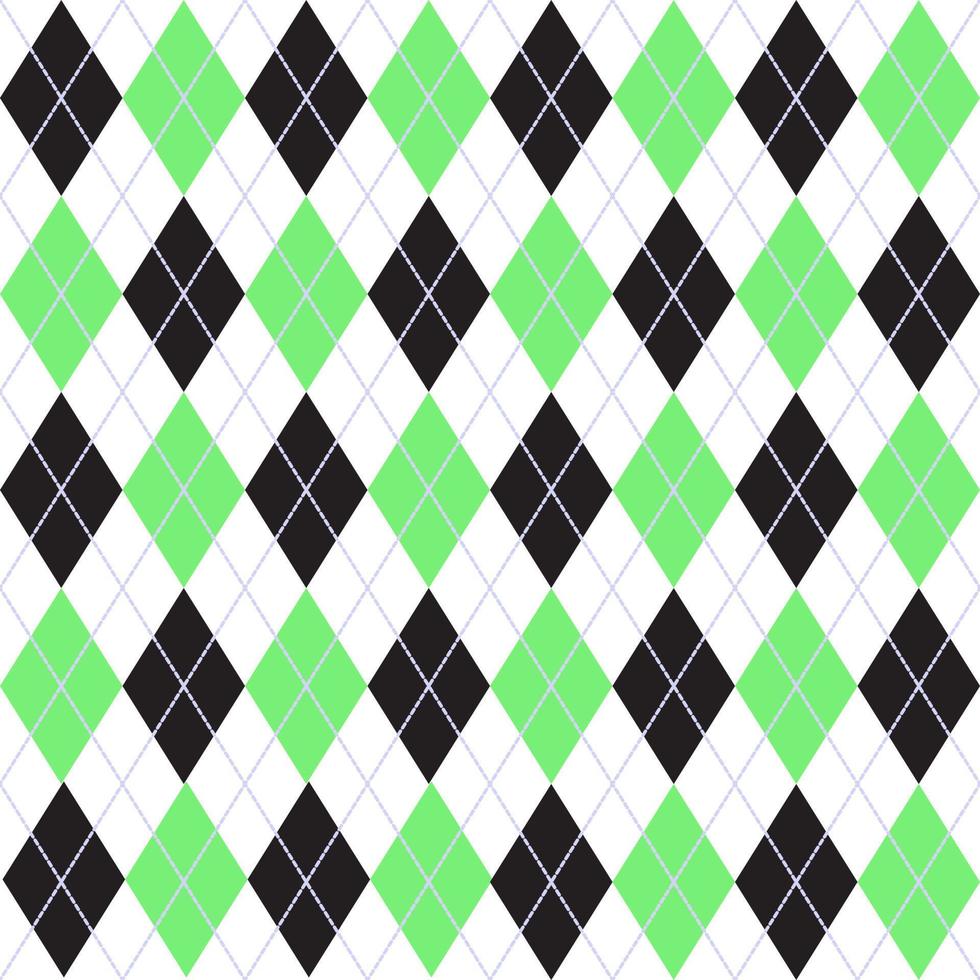 Argyle pattern seamless background. Vector illustration