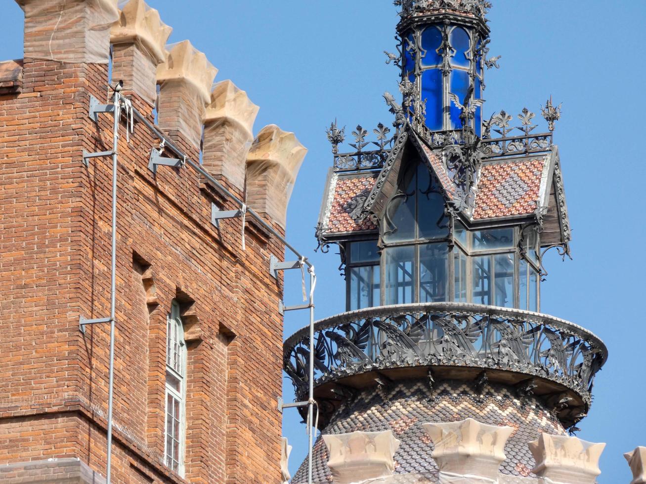 Modernist building in the Born district of the city of Barcelona. photo