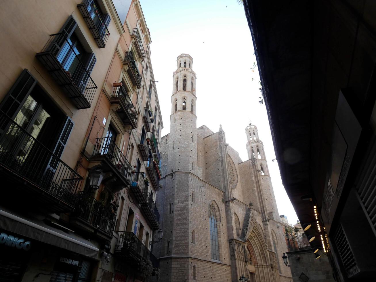 Gothic church of Santa Maria del Mar in Barcelona photo