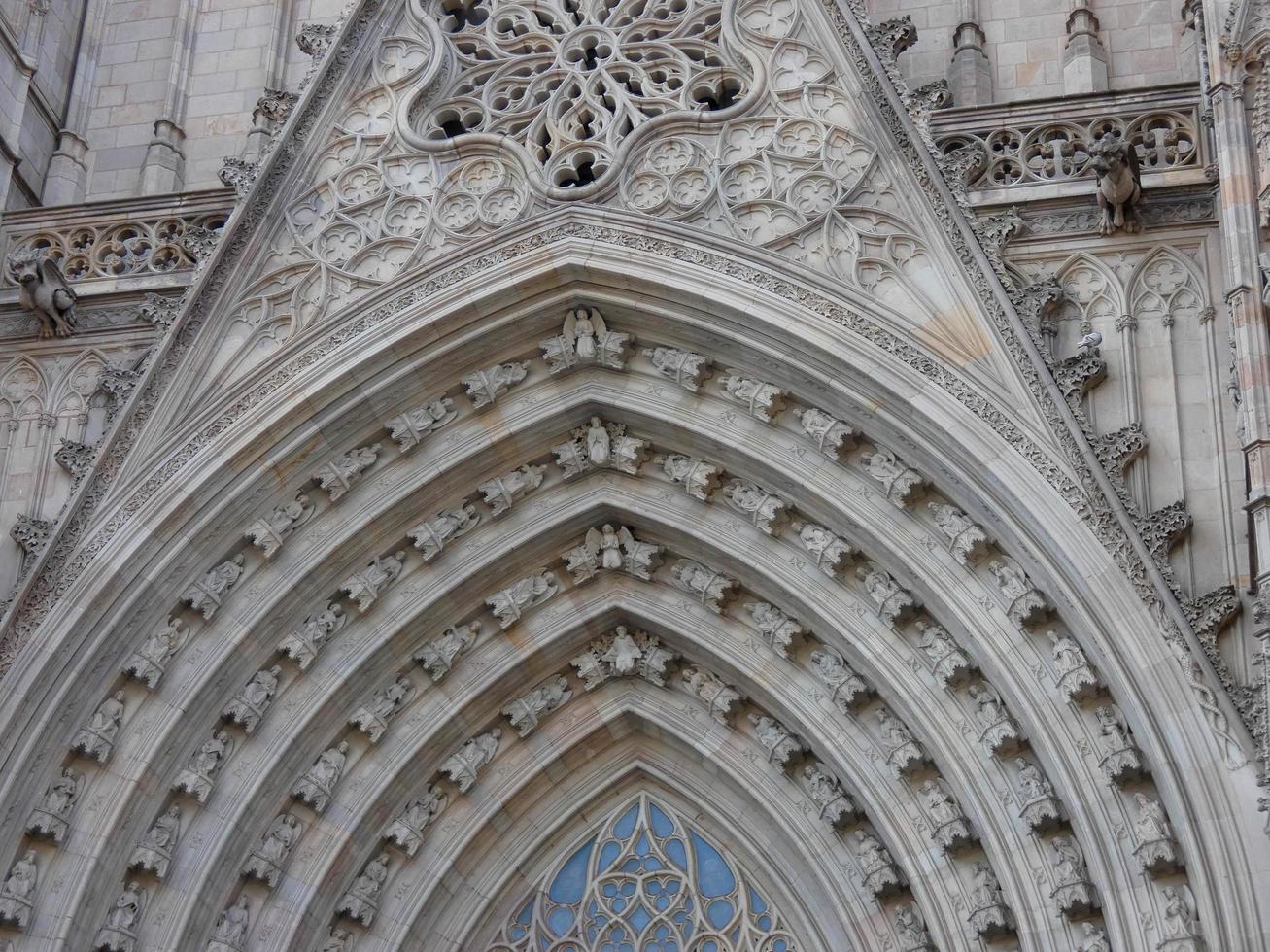 Gothic cathedral of the city of Barcelona photo