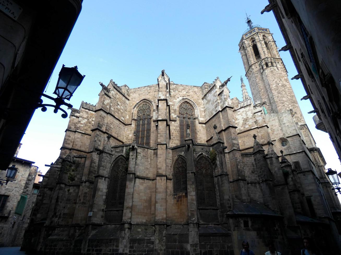details of the gothic quarter of the city of Barcelona photo
