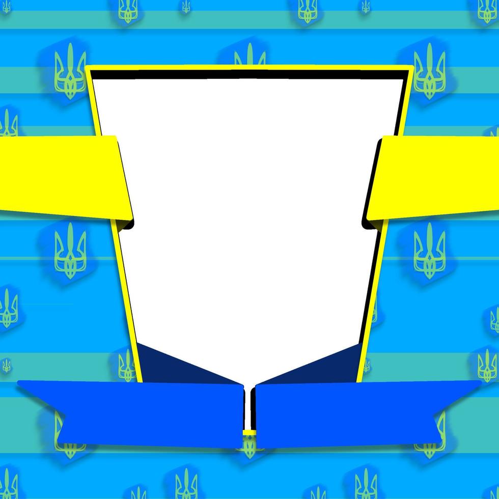 Download ukraine independence day twibbon template vector