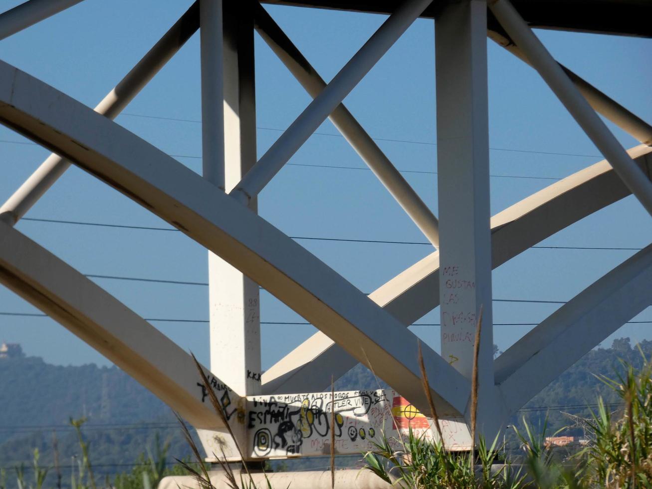 Bridge over a river for the passage of motor vehicles photo