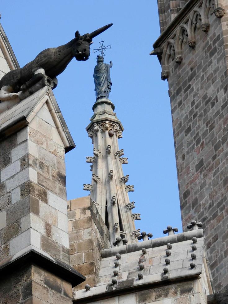 View of the back of the Barcelona Cathedral photo