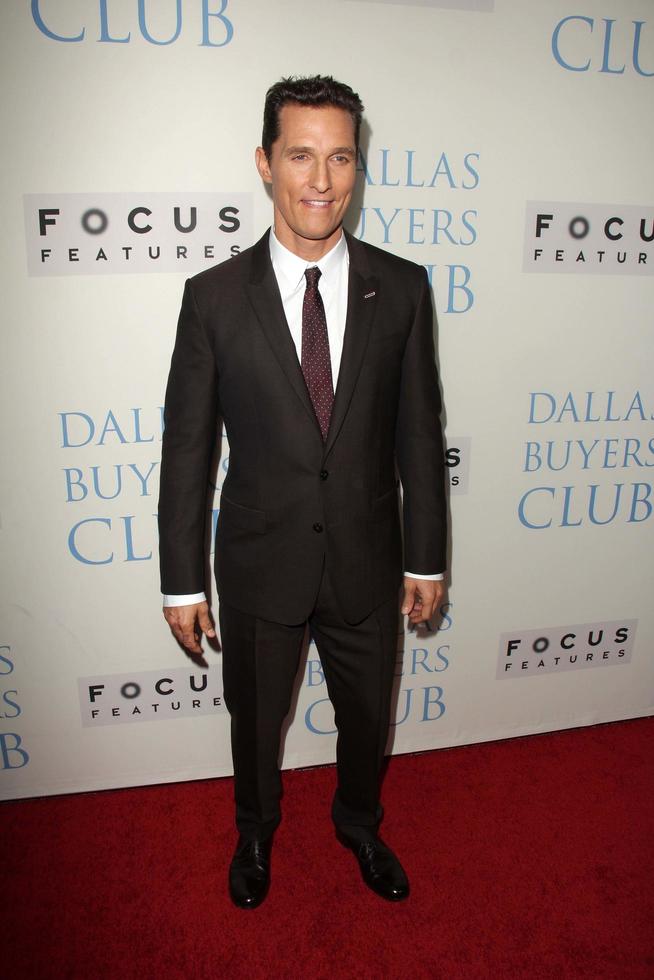 LOS ANGELES, OCT 17 - Matthew McConaughey at the Dallas Buyers Club, Los Angeles Premiere at Academy of Motion Picture Arts and Sciences on October 17, 2013 in Beverly Hills, CA photo