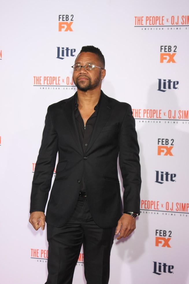LOS ANGELES, JAN 27 - Cuba Gooding Jr at the American Crime Story, The People V O J Simpson Premiere at the Village Theater on January 27, 2016 in Westwood, CA photo