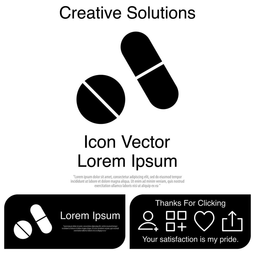 Pill Icon EPS 10 vector