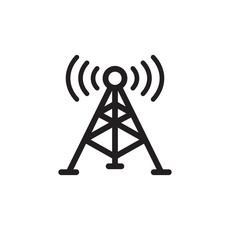 icono de antena eps 10 vector