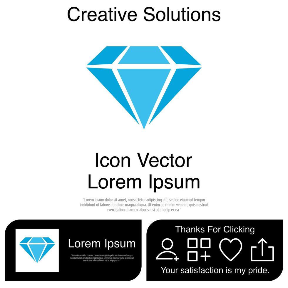 Diamond Icon EPS 10 vector