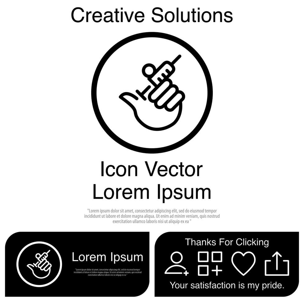 Syiringe Icon EPS 10 vector