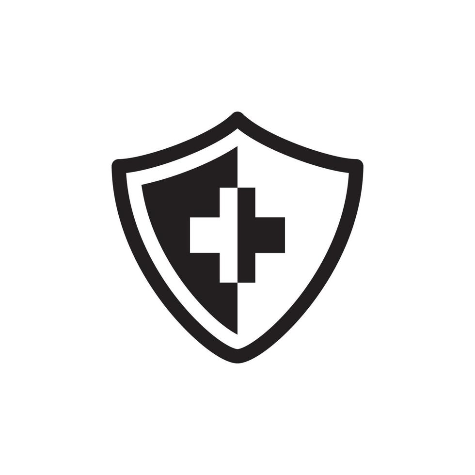 Cross Shield Icon EPS 10 vector