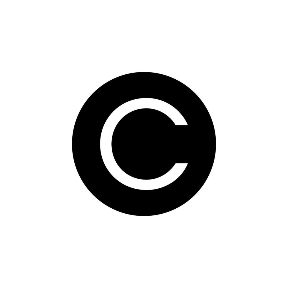 Copyright Icon EPS 10 vector