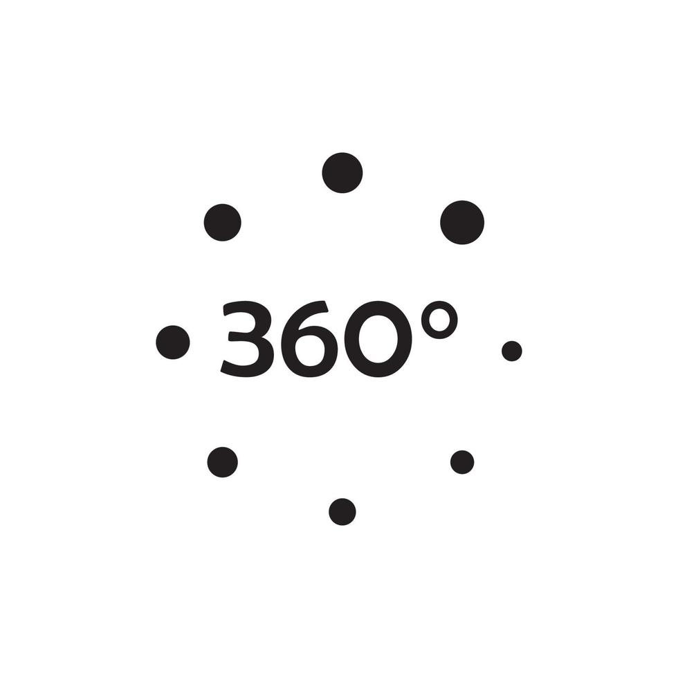 360 Icon EPS 10 vector