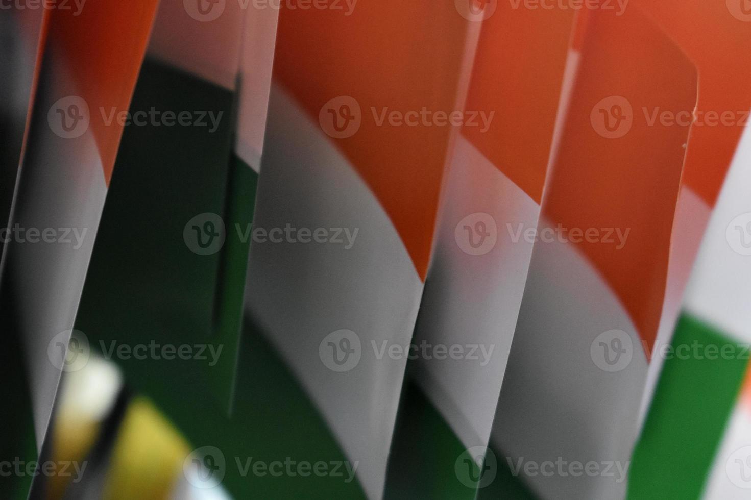 National flag of India photo