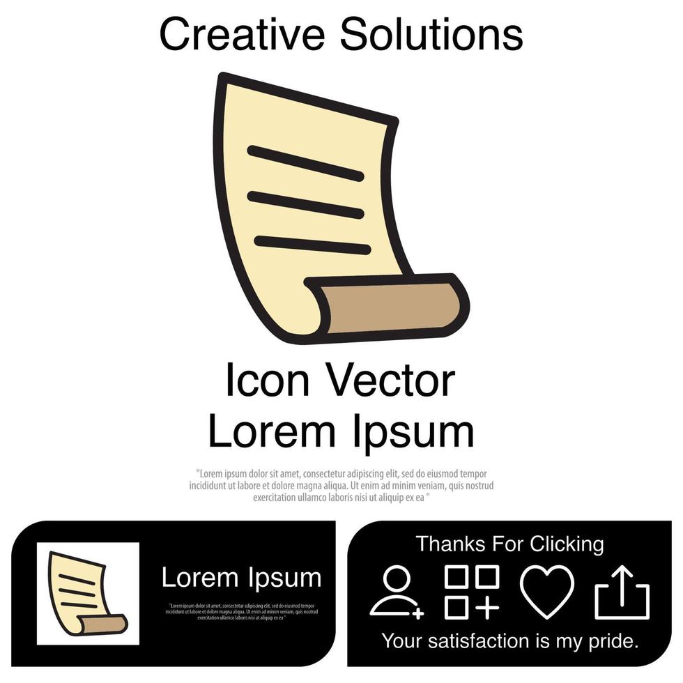 Paper Icon EPS 10 vector