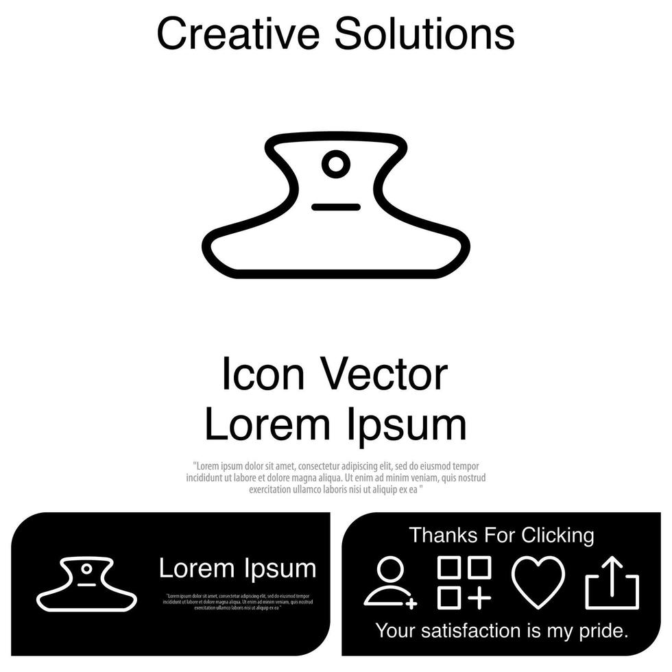 Hairpin Icon EPS 10 vector