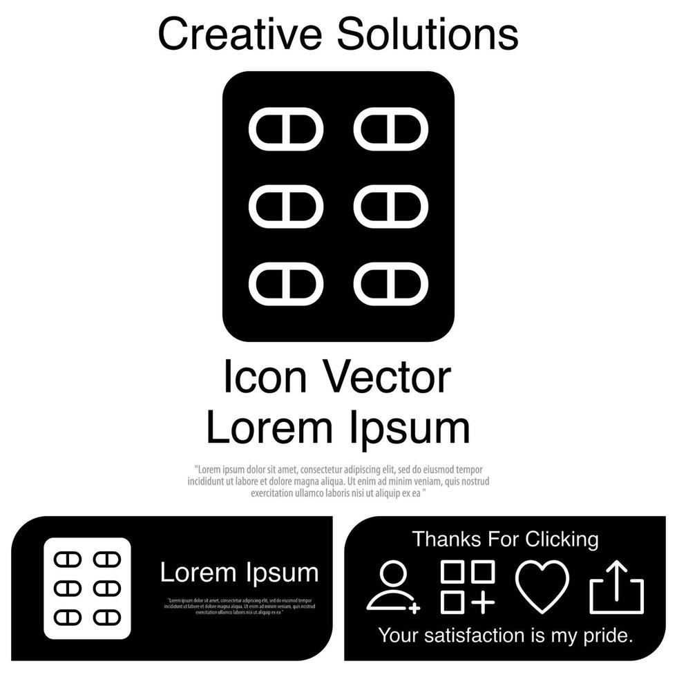 Pill Icon EPS 10 vector