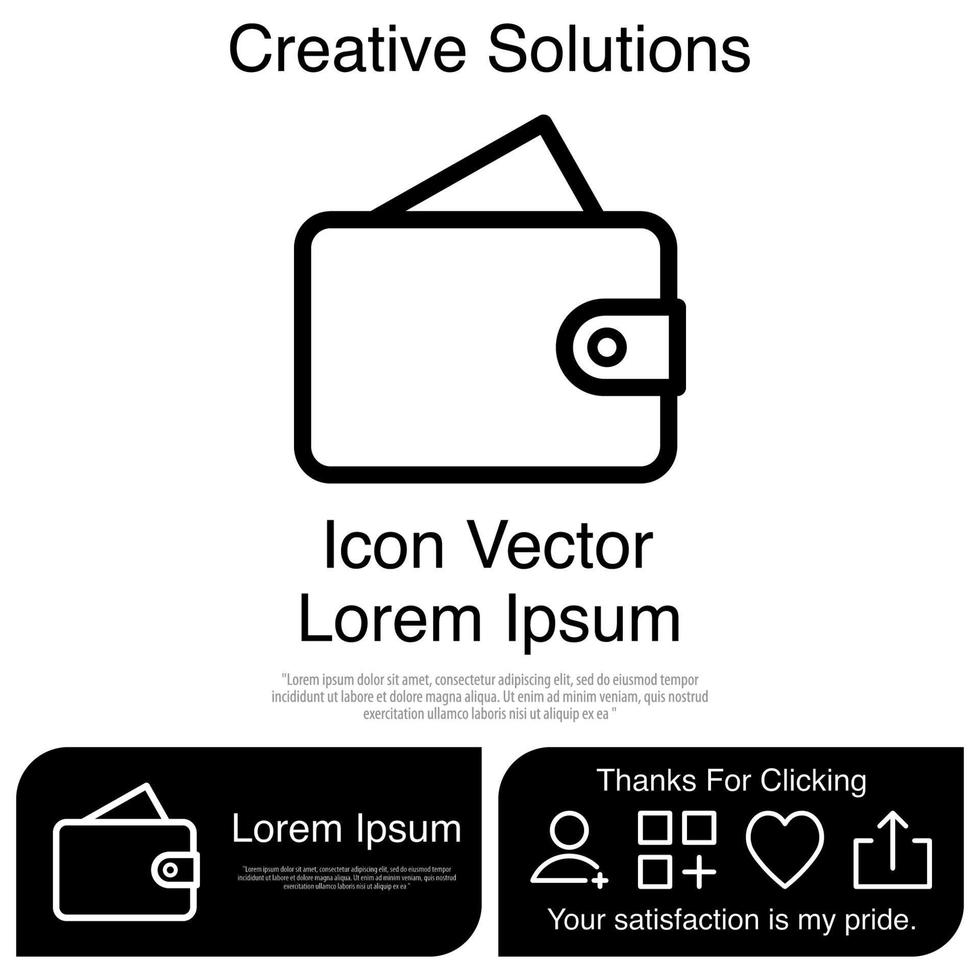 Wallet Icon EPS 10 vector