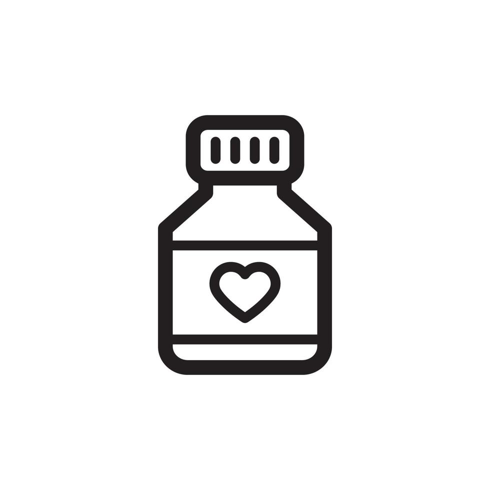 Bottle Pill Icon EPS 10 vector