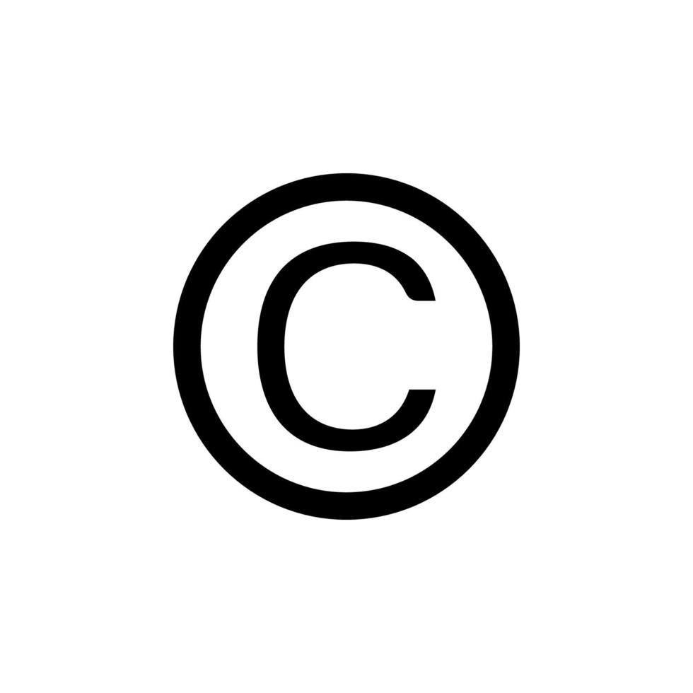 Copyright Icon EPS 10 vector