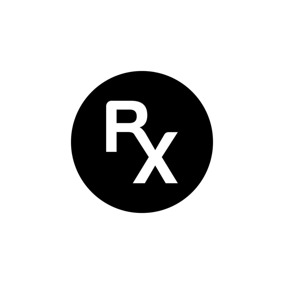 RX Icon EPS 10 vector