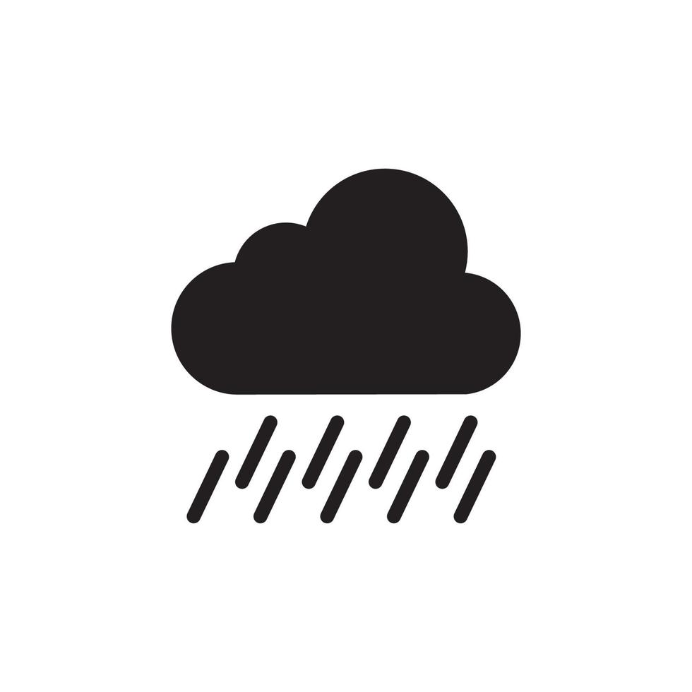 nube lluvia icono eps 10 vector