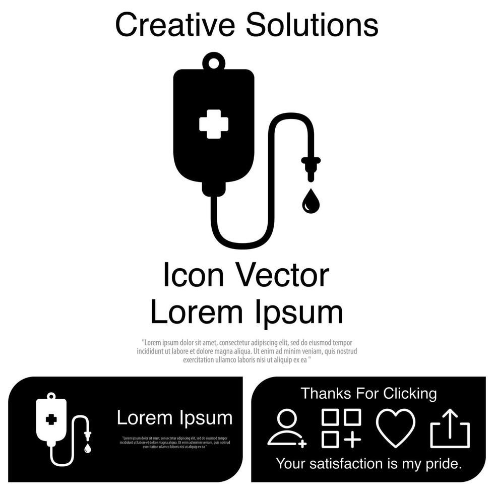 Infus Icon EPS 10 vector