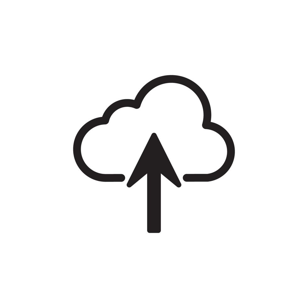 Cloud Upload Download Icon EPS 10 vector