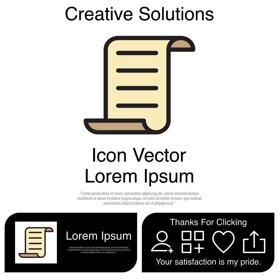 Paper Icon EPS 10 vector